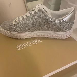 Michael Kors Size 8 Rhinestone Sneakers